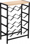 Wine rack HANNES 48x24xH70cm, rustic melamine