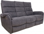 Recliner sofa BOWERS 3-seater with electric mechanism, bluish grey