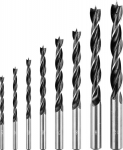 Graphite Wood drill set: 3, 4, 5, 6, 7, 8, 9, 10 mm, 8 sztuk