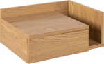 Bedside table ASHLAN 40x32xH16.5cm, natural