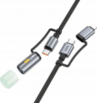 Kabel USB Hoco USB-C - Lightning 1.2 m Czarny