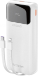 Powerbank Dudao K15Pro 20000mAh 22.5W PD USB-C / USB-A / built-in cables Lightning, USB-C white