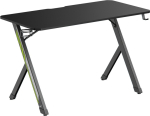 Maclean Gaming desk NanoRS 120x60x75cm RS101 z headphone and cup holder Black
