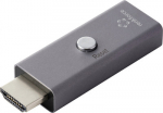 Renkforce RF-6903182 HDMI EDID Emulator[1x HDMI-Stecker - 1x HDMI socket] Aluminum Grey 8K