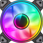 Gamemax Case Fan | DUAL RING INFINITY BK | Black