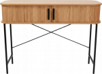 Edaxo SCAVA sliding door console, grooved, 100 x 35 x 80.5 cm