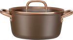 ZWILLING Milano Stock Pot with Glass Lid 24 cm, Brown