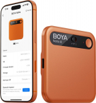 Boya Notra AI Note Taker, cosmic orange