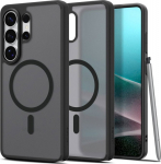 Kaitse&uuml;mbris Ultra Hybrid (MagFit), Samsung Galaxy S26 Ultra, matt l&auml;bipaistev musta &auml;&auml;rega, Qi2/MagSafe &uuml;hilduv, Spigen