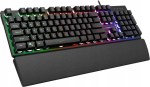 Rampage Fortuna Gaming Set: Keyboard, Mouse Pad, and Mouse 12800 DPI, czarny - Rampage Fortuna Gaming Set: Keyboard, Mouse Pad, and Mouse 12800 DPI, czarny