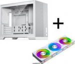 Phanteks XT M3 PC-Geh&auml;use, Mini-housing + D30 PWM Regular Airflow D-RGB L&uuml;fter, 3er Pack, wei&szlig;