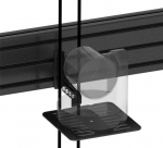TECH DATA Vision - Befestigungskit (Wandmontage, rail mounting base) - robust - f&uuml;r 3 LCD-Show - Hochformat - Stahl, Aluminium - Schwarz - screen size: 165-191 cm (65"-75")