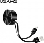 Kabel USB Usams USB-A - 1 m Czarny (IPUSBZH01)