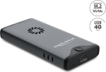 DELOCK USB-C 40 Gbps Geh&auml;use 1x M.2 NVMe PCIe SSD with cooler