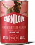 CARNILOVE DOG CAN TURKEY&REINDEER&WILDBOAR 400g