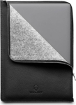Woolnut Leather Folio for 15-inch MacBook Air suojakotelo, black
