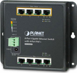 Planet PoE switch 1G 4ch. + 4 uplink, indust