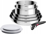 Tefal Ingenio Cook Eat L881S804 8 el. srebrny - stuff: aluminium | Type of cuisine: Ceramic, Electrical, Gas, Induction