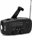 Vakoss FM-3660K FM/AM Emergency Radio with Dynamo / Flashlight / Power Bank / Solar Panel