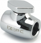 XSPC G1/4 Ball valve - Messing, Silver-Chrome