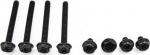 XSPC Schraubenset 6-32UNC - schwarz
