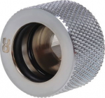 Alphacool HT Anschluss gerade G1/4 Zoll AG auf 16mm AD Hardtube - milled, Shiny silver