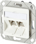 METZ CONNECT BTR C6A Module 2 Port 180&deg; UPk - Anschlussdose