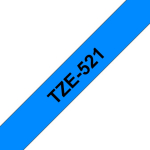 Brother Tape Black on Blue 9mm, Laminated tape 9mm, Black on