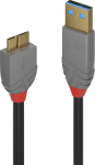 LINDY USB 3.0 Type of cable A/Micro-B Anthra Line M/M 1m