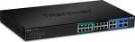 TRENDnet Switch 20-port Gbit UPoE 370W Web Smart 19"