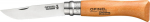 Opinel pocket knife No. 08 carbon w. wood handle