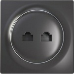 FIBARO Walli N Ethernet Outlet Anthracite (FGWEEU-021-8)