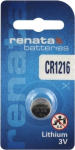 Renata CR1216-1BB Blister Pack 1pcs