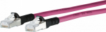 METZ CONNECT 130845A002-E - 10 m - Cat6a - SF/UTP (S-FTP) - RJ-45 - RJ-45 - Magenta