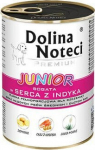 DOLINA NOTECI Premium Junior rich in turkey hearts - wet food for puppies of medium and large breeds - 400g