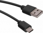 Cable USB Forever Straight plug USB-A - 1 m Czarny (T_0014092)