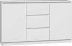 Topeshop CHEST 2D3S 120CM WHITE 3 DRAWERS 2 DOOR SALON