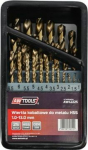 AWTools metal drill bit HSS walcowe 1.5 2 7 4.5 4 5.5 5 1 3 2.5 3.5 6 10 10.5 11 11.5 12 12.5 13 6.5 7.5 8 8.5 9 9.5mm zestaw (AW42225)