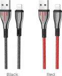 Kabel USB Borofone USB-A - Lightning 1.2 m Color chosen randomly (6931474724847)