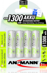 1x4 Ansmann maxE NiMH rech. bat, Mignon AA 1300 mAh