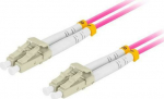 Lanberg PATCHCORD FIBER OPTIC MM LC/UPC-LC/UPC DUPLEX 3.0MM OM4 50/125 LSZH 1M PURPLE LANBERG