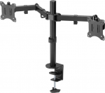 Wentronic Goobay Dual Monitor Mount Flex | Swivel, Tilt, Rotation | 17-32 " | Maximum weight (capacity) 8 kg | Black