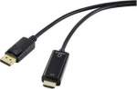 Renkforce HDMI Anschlusskabel DisplayPort Stecker Schwarz RF-5179188 PVC-Mantel - Digital/Display/Video