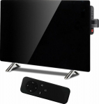 Maclean fan heater Glass heating panel Maclean, Infrared 600W, timer, pilot, thermostat, WiFi Tuya, black, 55x100cm, MCE536