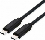 Kabel USB Roline USB-C - USB-C 2 m Czarny (11.02.9083)