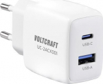 Voltcraft VC-13082880 USB-Charger indoor output current max. 2.08 A 2 x USB USB-C - 25.000 W