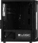 Logic Aramis ARGB - Micro Tower | czarna | no power supply | 1 x USB 3.0 i 2 x USB 2.0 | 340mm x 200mm x 385 mm |