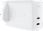 Acefast ładowarka sieciowa GaN (wtyczka UK) 2x USB Typ C 50W Power Delivery PPS Q3 3.0 AFC FCP (A32 UK)
