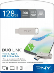 PNY Pendrive 128GB USB 3.2 Duo Link P-FDI128DULINKTYC-GE
