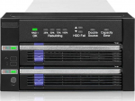 Icy Dock FatCage 2x 2.5"/3.5" SATA HDD/SSD RAID 1 in 2x 5.25" bay bla